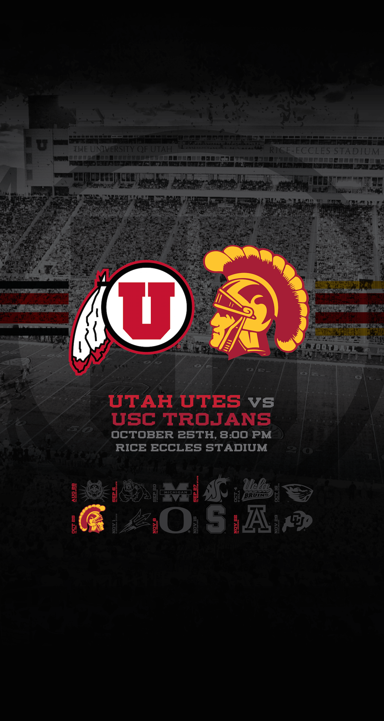 Utah Utes Vs Usc Trojans Wallpaper Blackout Game Dahlelama