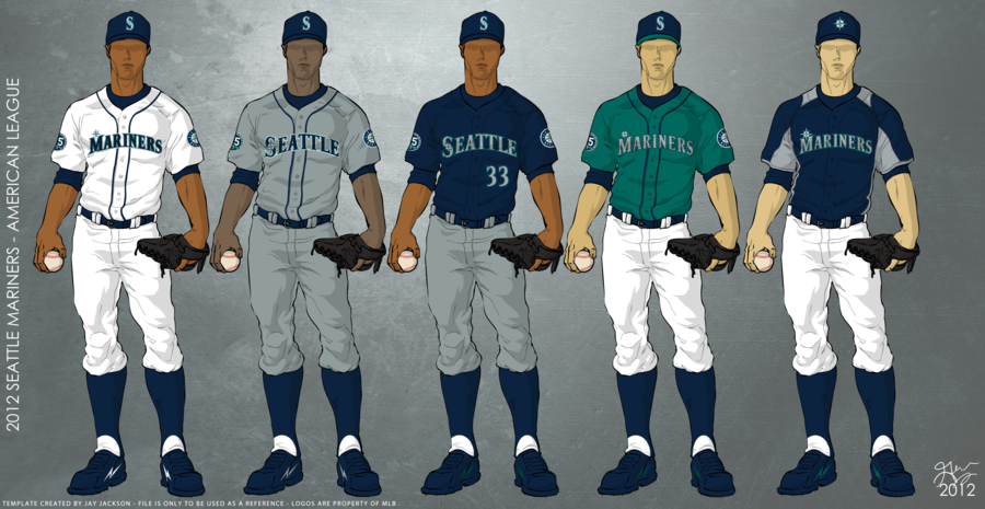 Seattle Mariners Uniforms By Jayjaxon