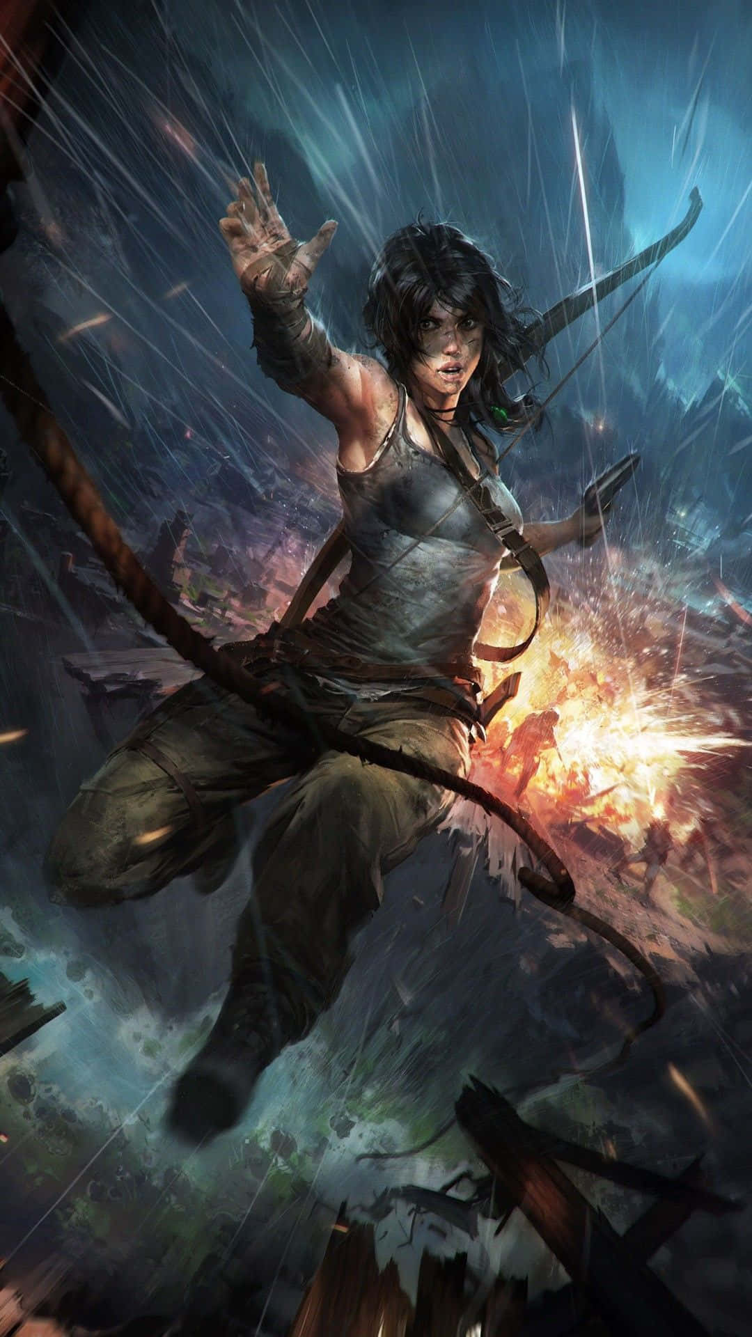 Revisit Lara Croft S World On Your Tomb Raider Phone Wallpaper