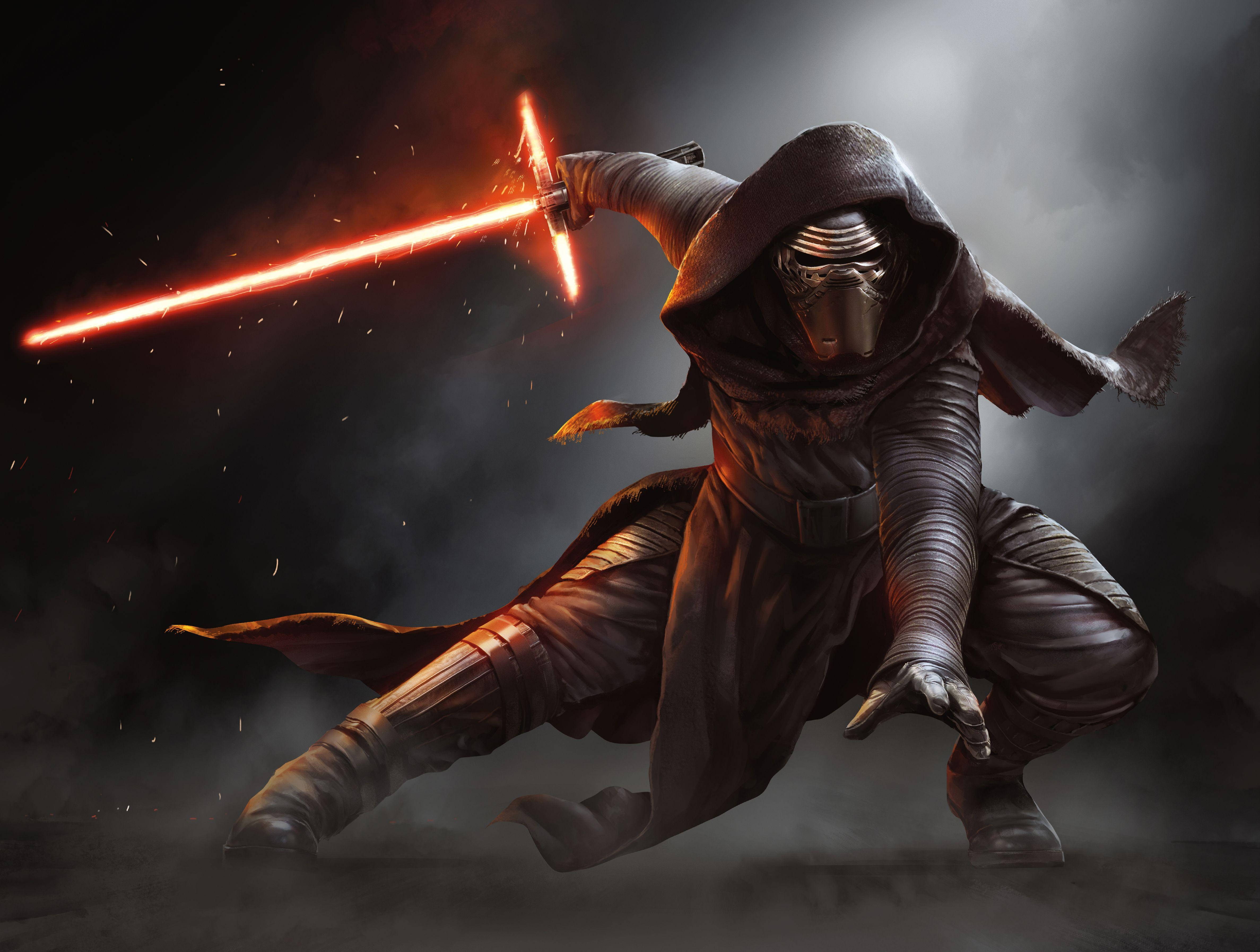 X Star Wars Kylo Cool Art Wallpaper