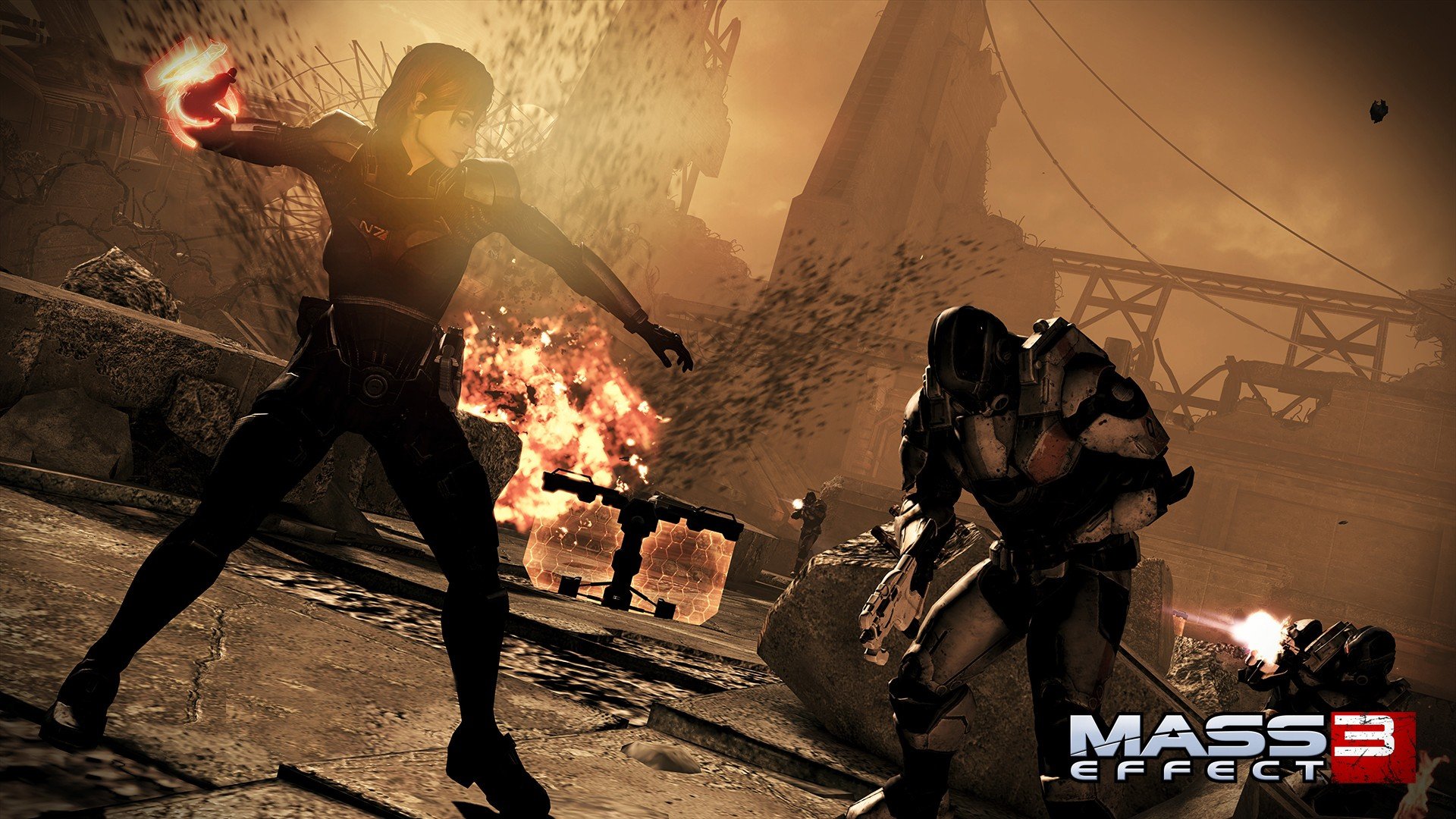 Video Games Mass Effect Femshep Wallpaper Background