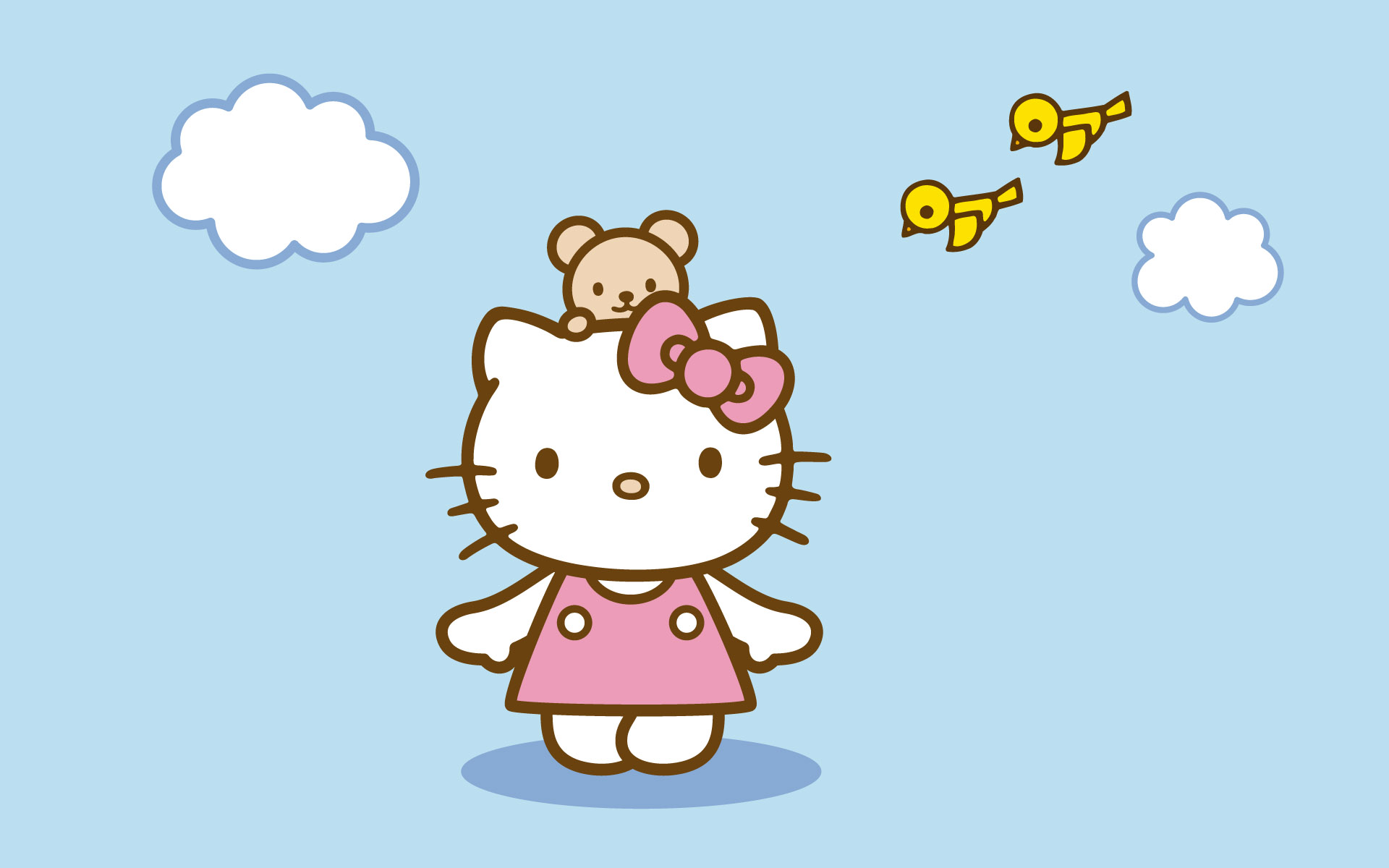 Hello Kitty Cute HD Background Image for iPad mini 3   Cartoons 1920x1200