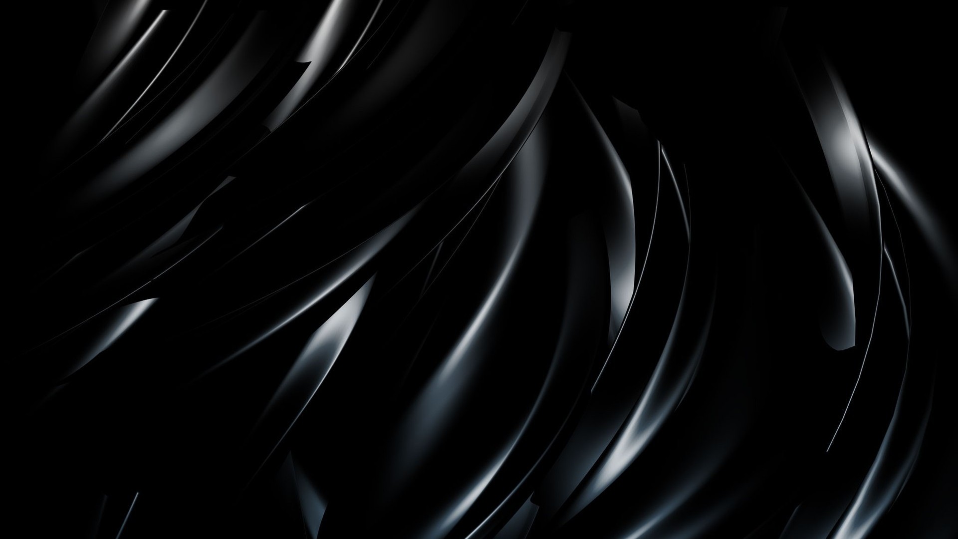 Abstract black curves wallpaper with a dark and sleek design, perfect for a modern and minimalist aesthetic