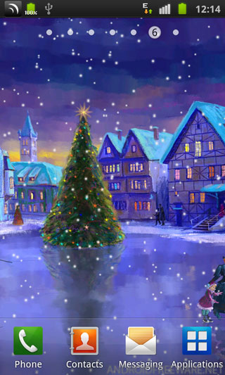 Christmas Spirit To Your Home Screen Rink Live Wallpaper