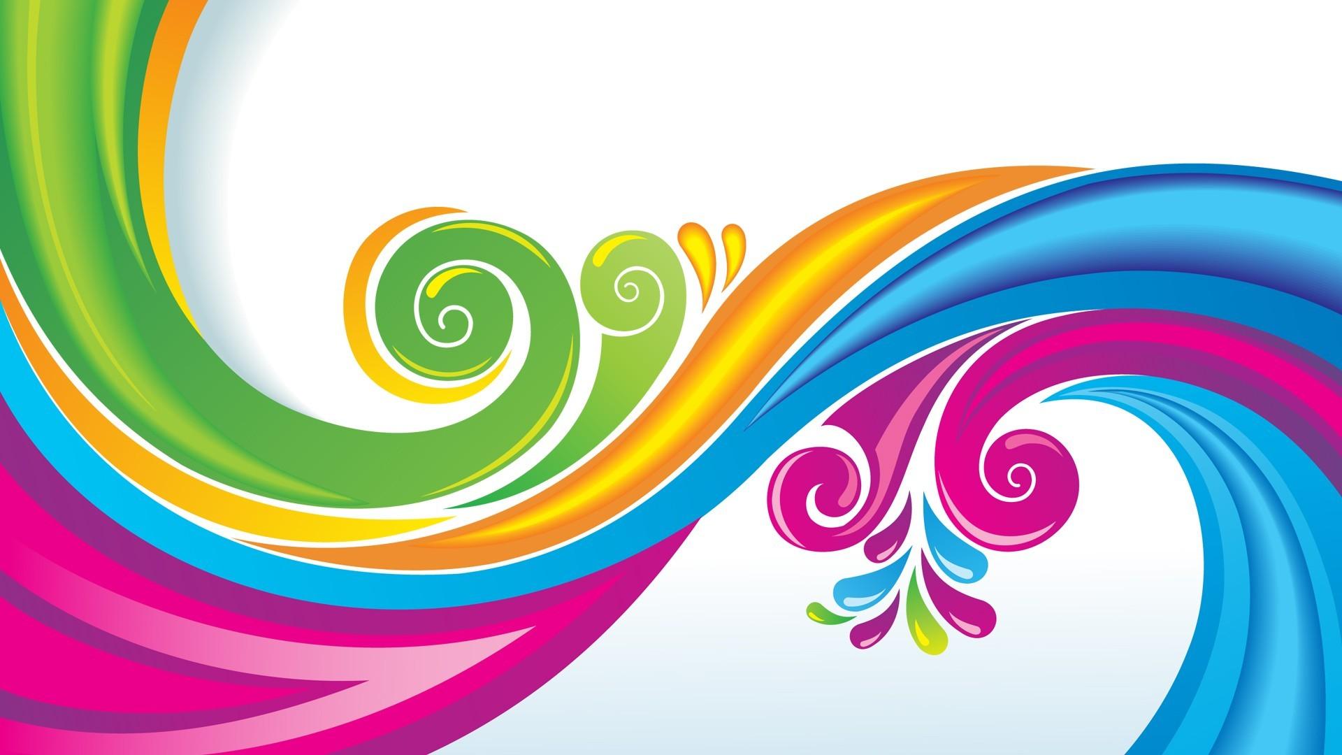 Multicolor Vector Art Wallpaper