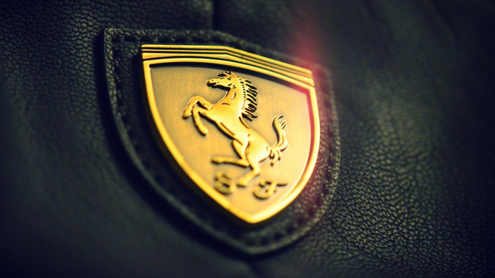Gold Ferrari Car Logo Wallpaper Full HD Logomania In
