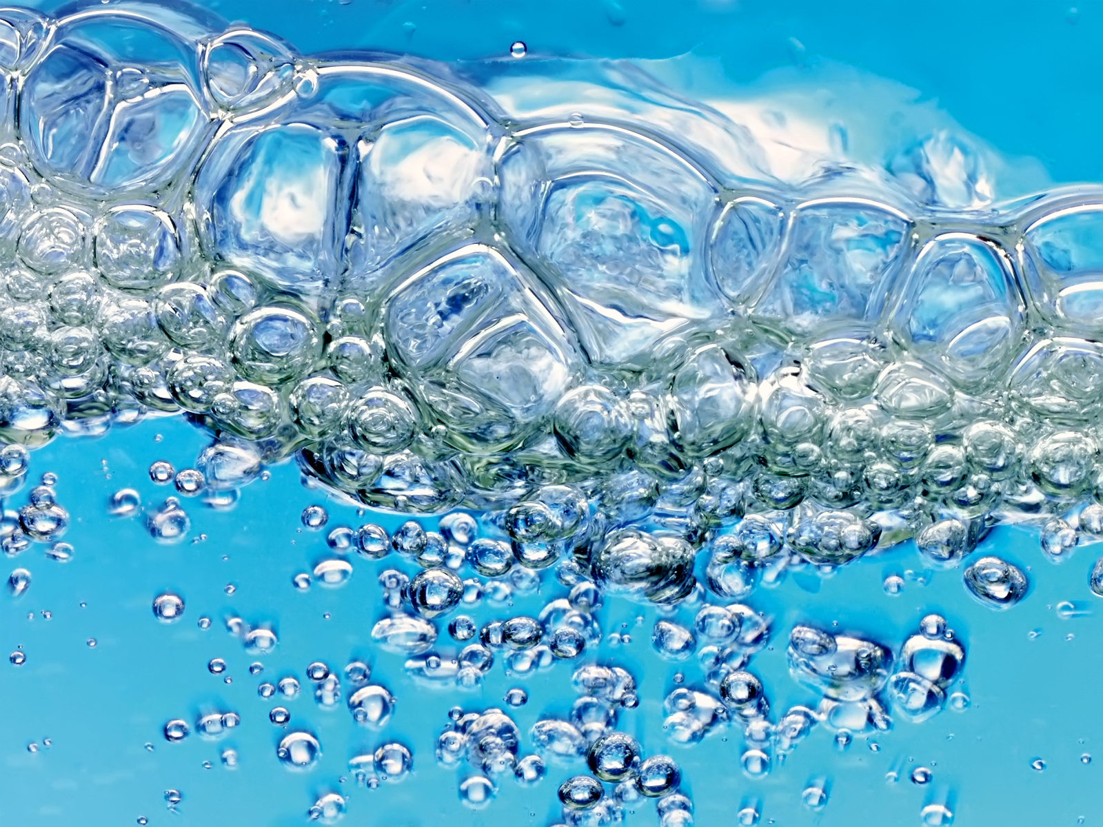 Blue Water Bubbles Background Wallpaper Jpg