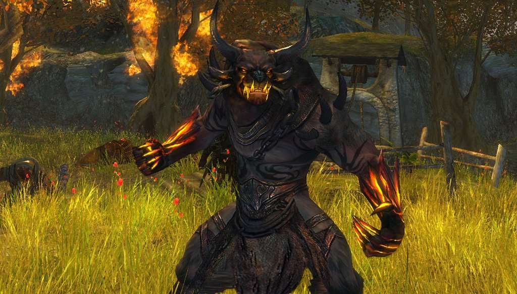 Guild Wars Image Screenshot Charr Fire Caster