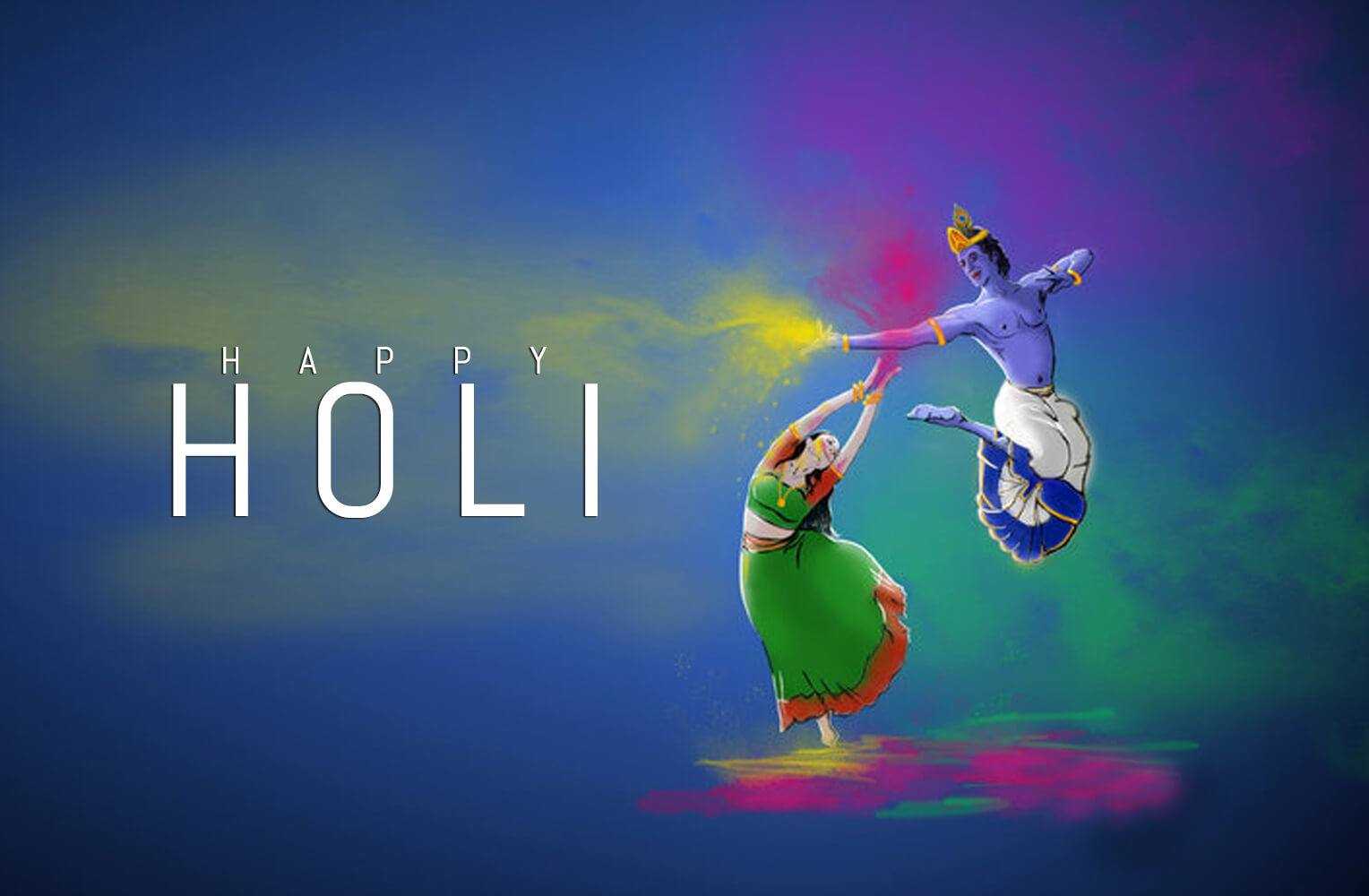 Top Radha Krishna Holi Image HD Wallpaper