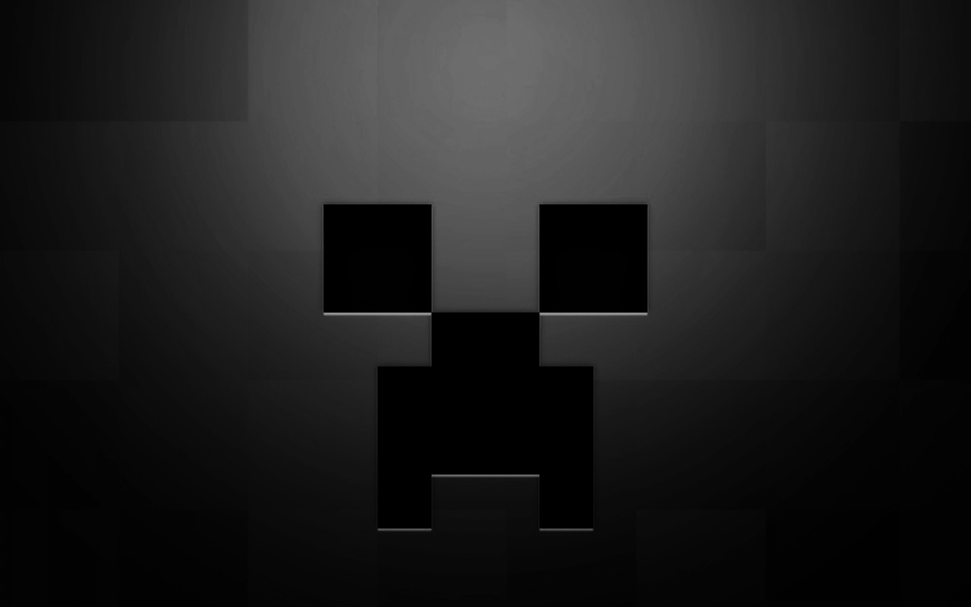 Download Black Minecraft Creeper Face Wallpaper