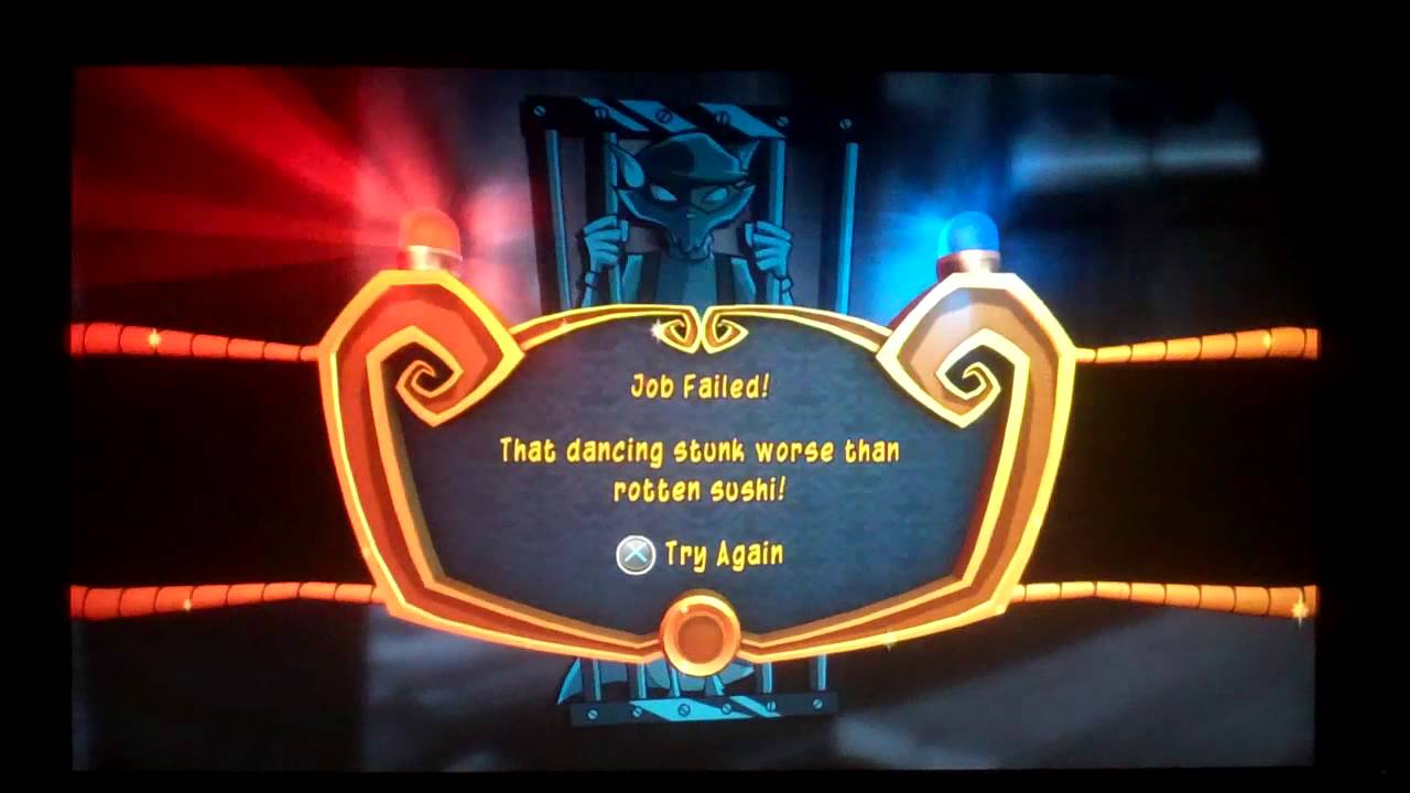 Sly Cooper Thieves In Time Job Failed Screen