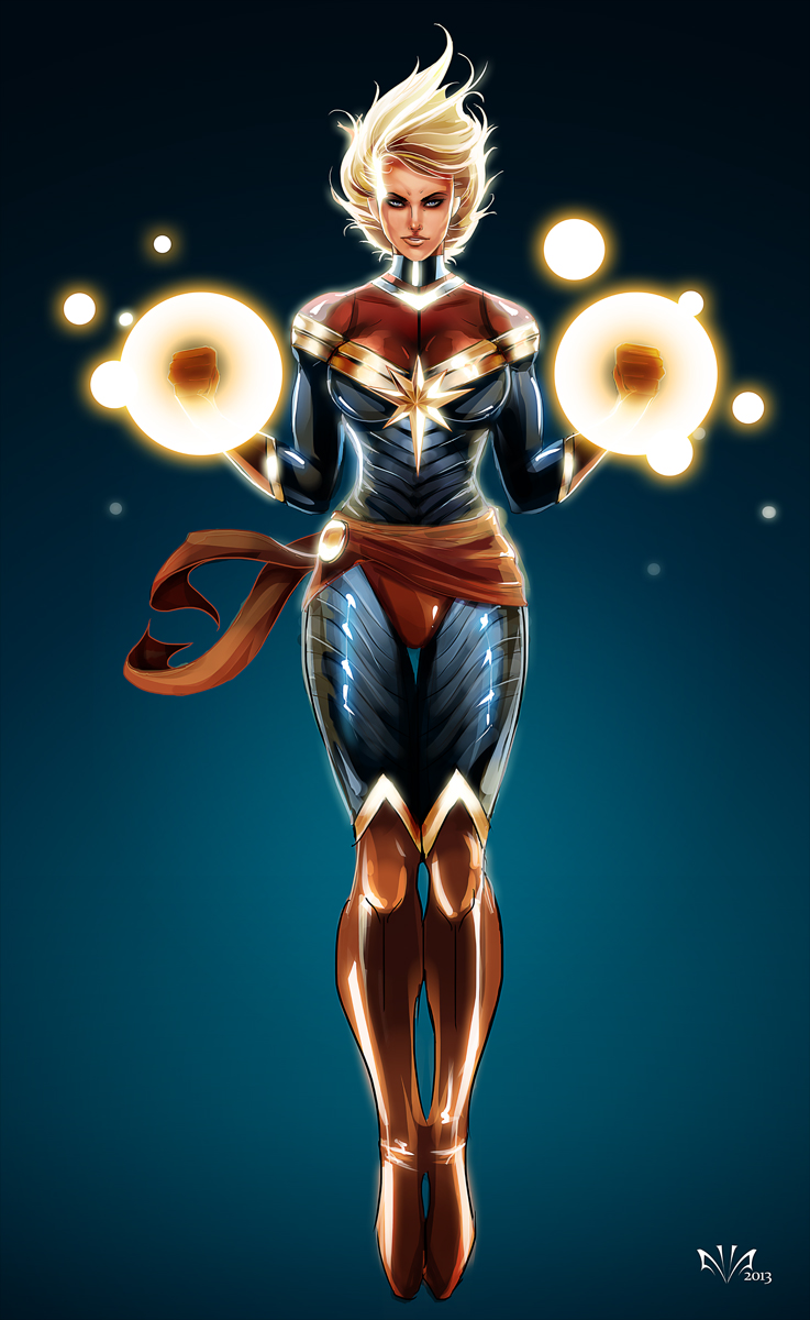 Captain Marvel Carol Danvers By Arkenstellar