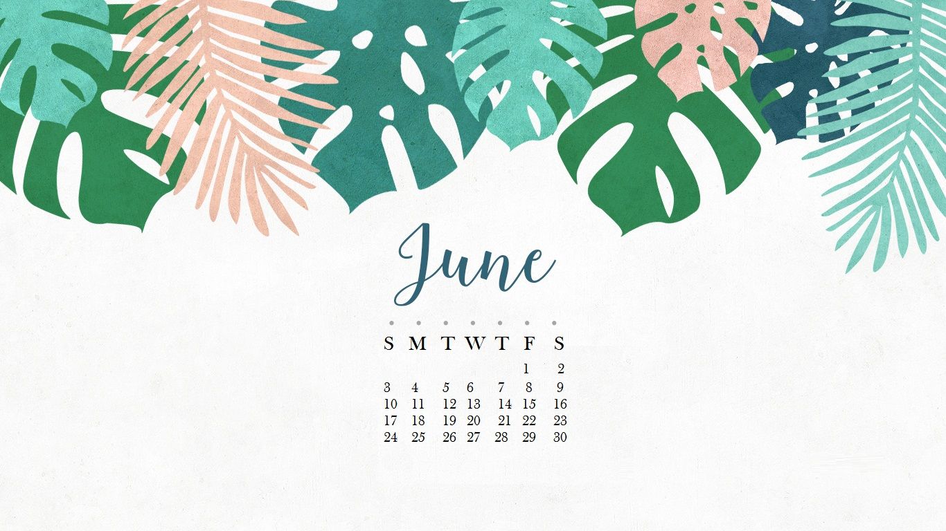 June Desktop Calendar Designs Wall