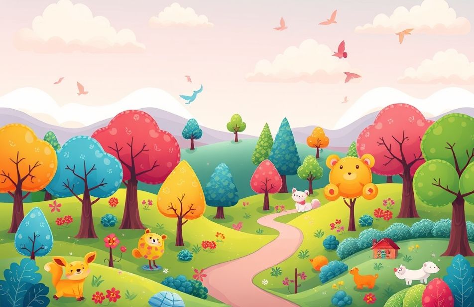 Aesthetic Cartoon Image Wallpaper