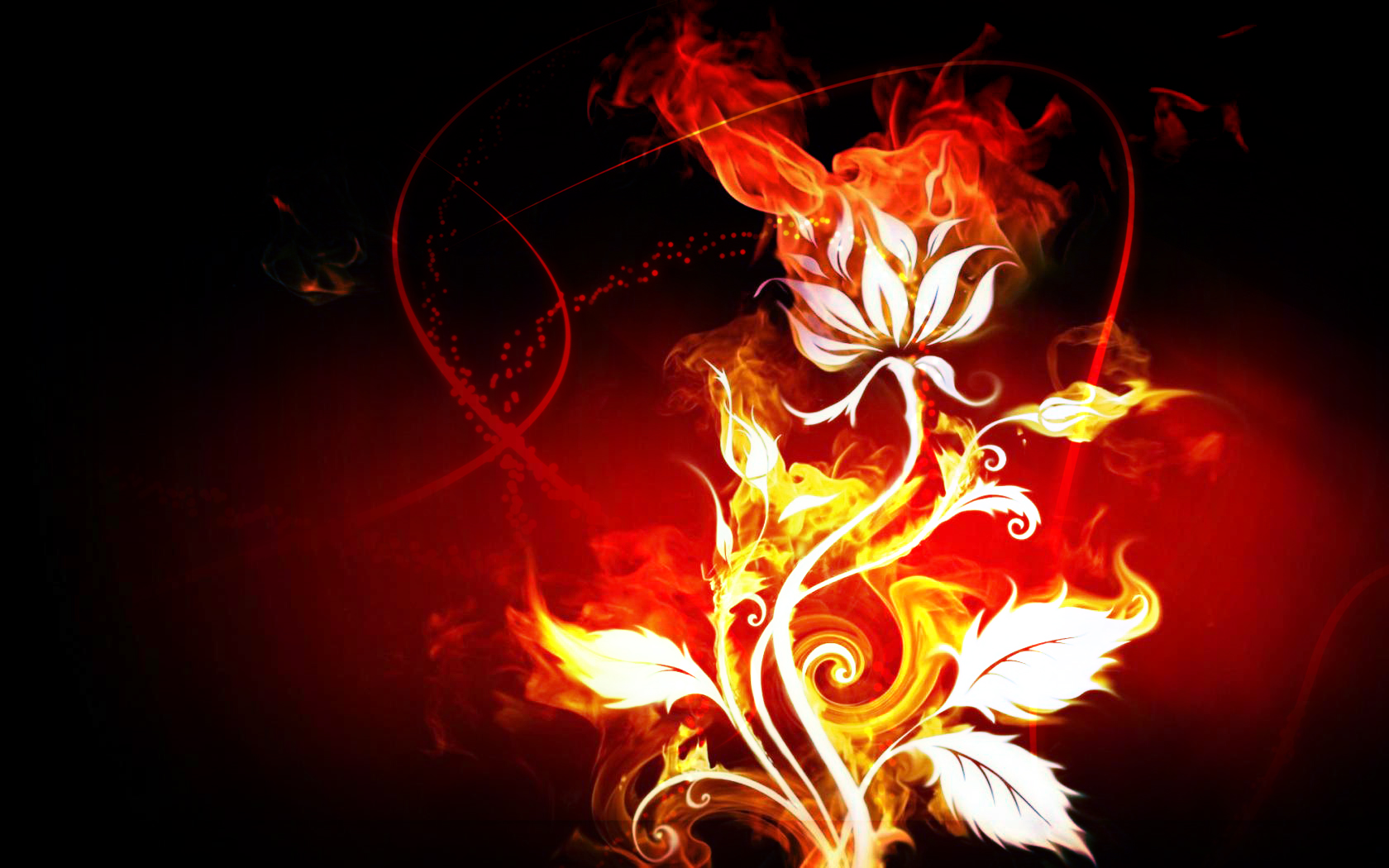Premium Photo  Heartbroken concept by spectacular burning rose digital art  3d illustration