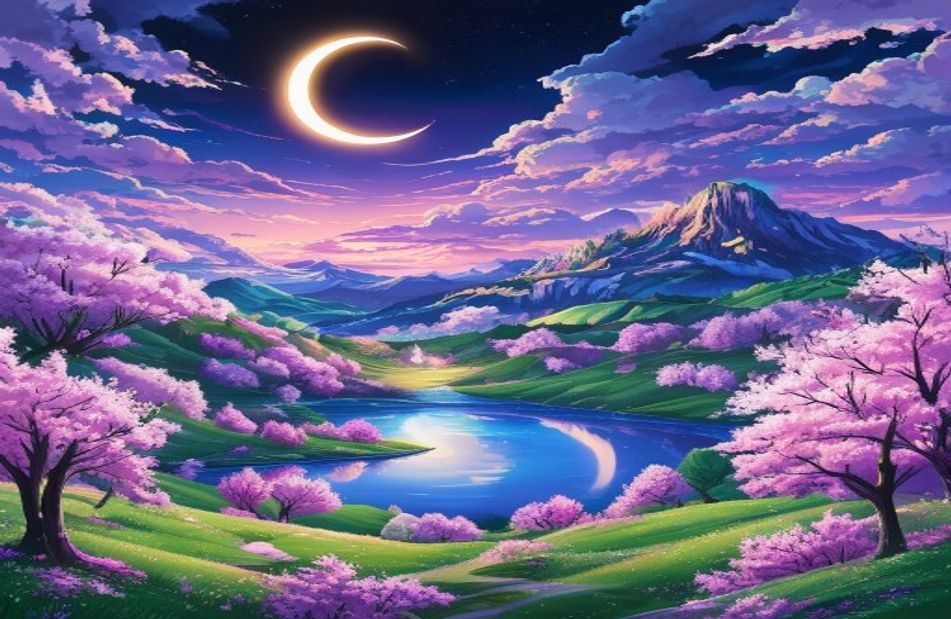 Cool Anime Landscape Wallpaper