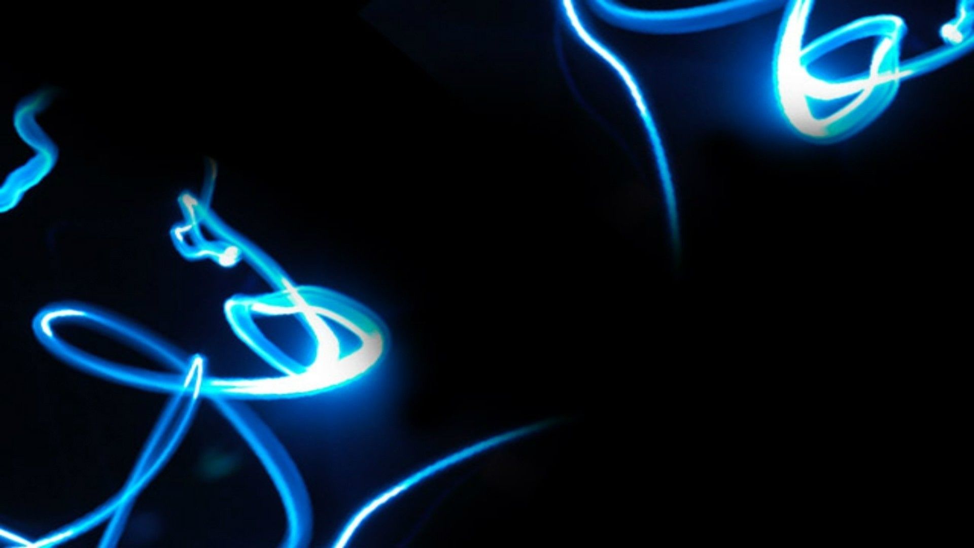 Neon Blue Aesthetic Wallpaper