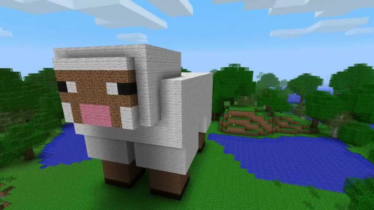 Minecraft Creations Sheep Statue