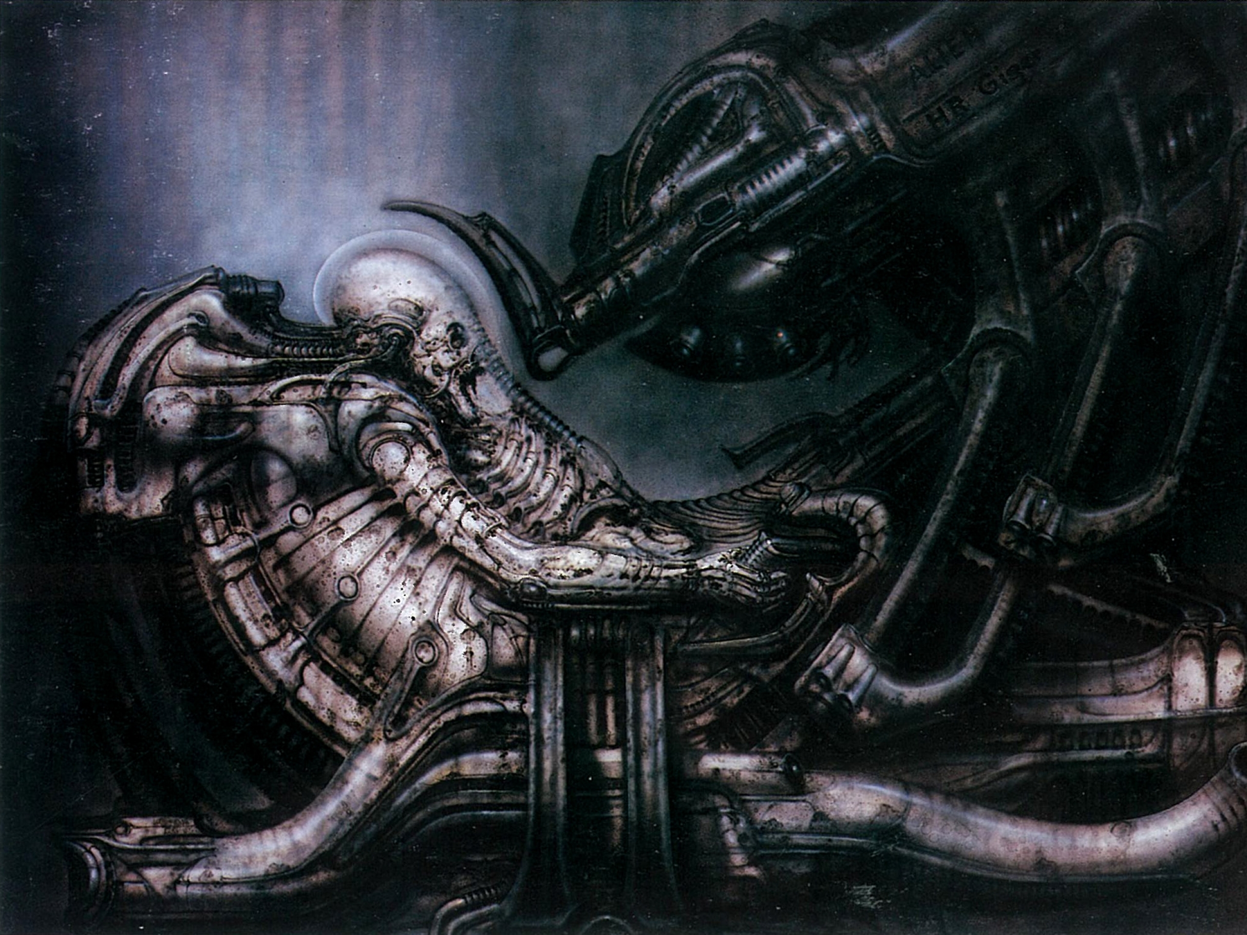 Hr Giger Science Fiction Alien Space Jockey Wallpaper Art HD