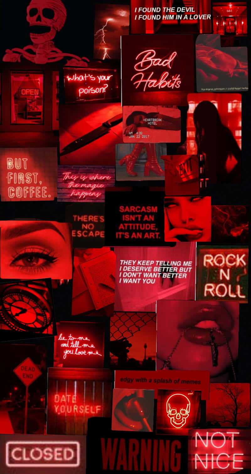 Red Cute Aesthetic Wallpaper