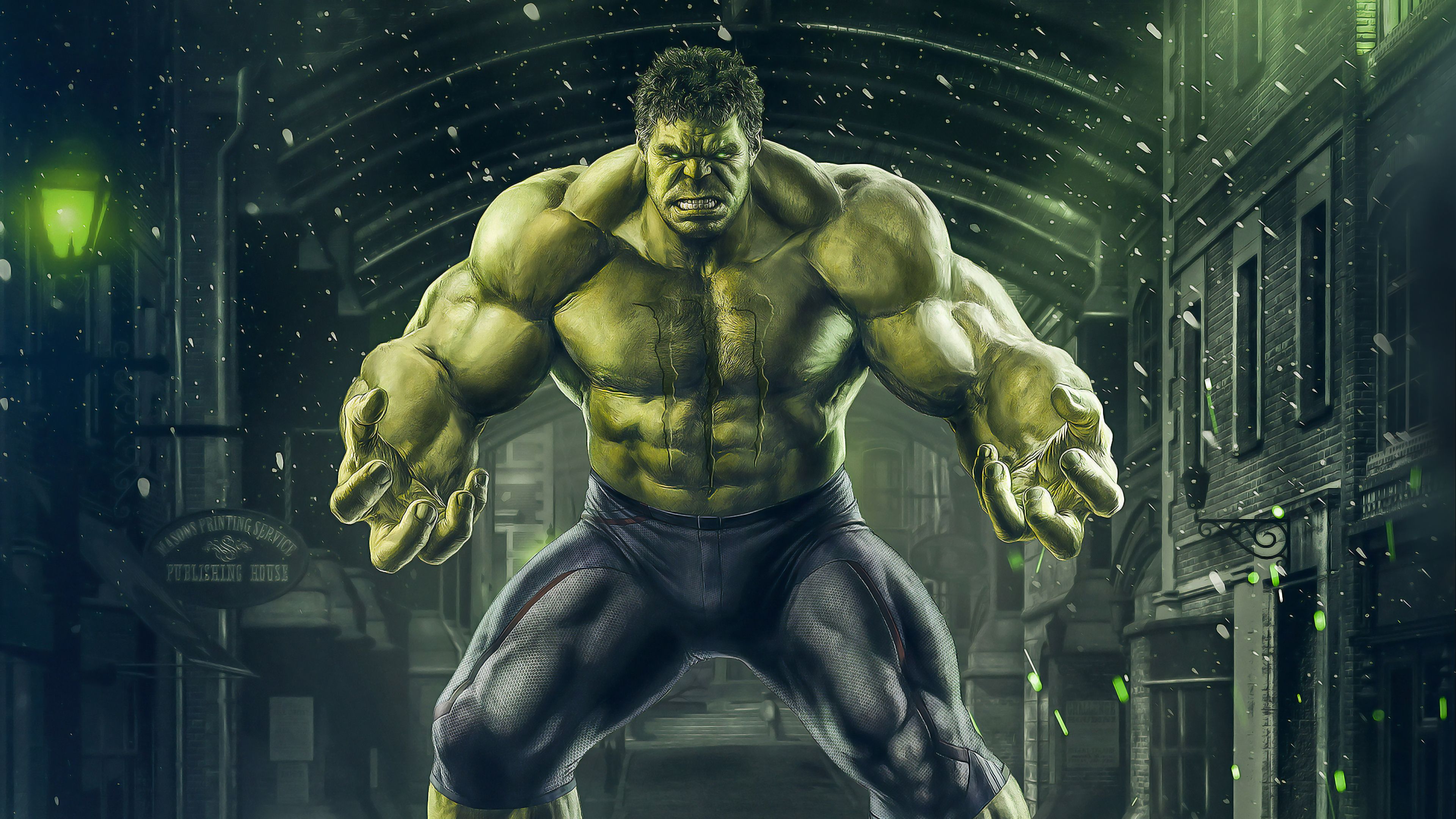 Hulk The Beast 4k Superhelden Wallpaper