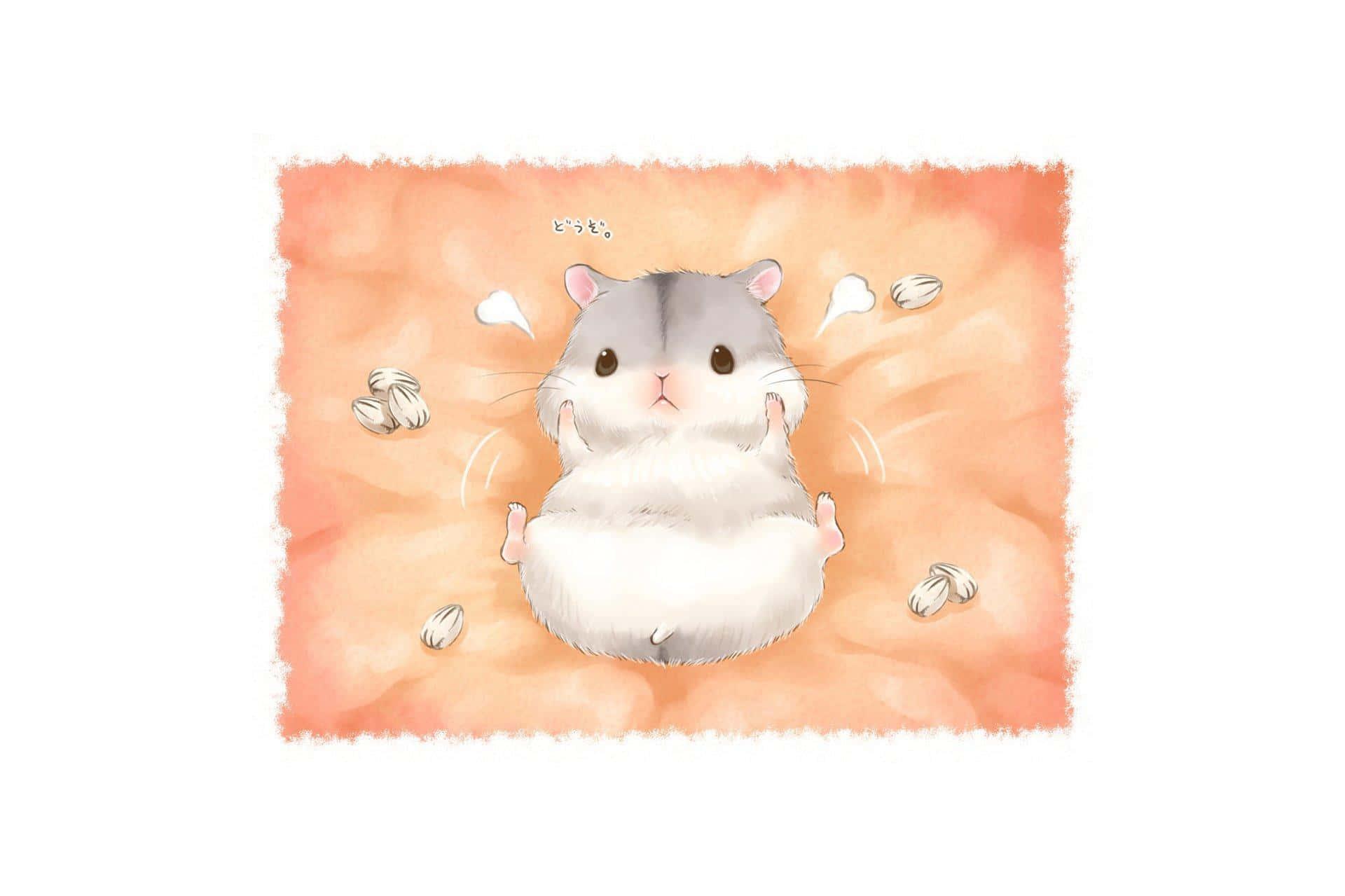 Download Cute Hamster Having Fun Wallpaper