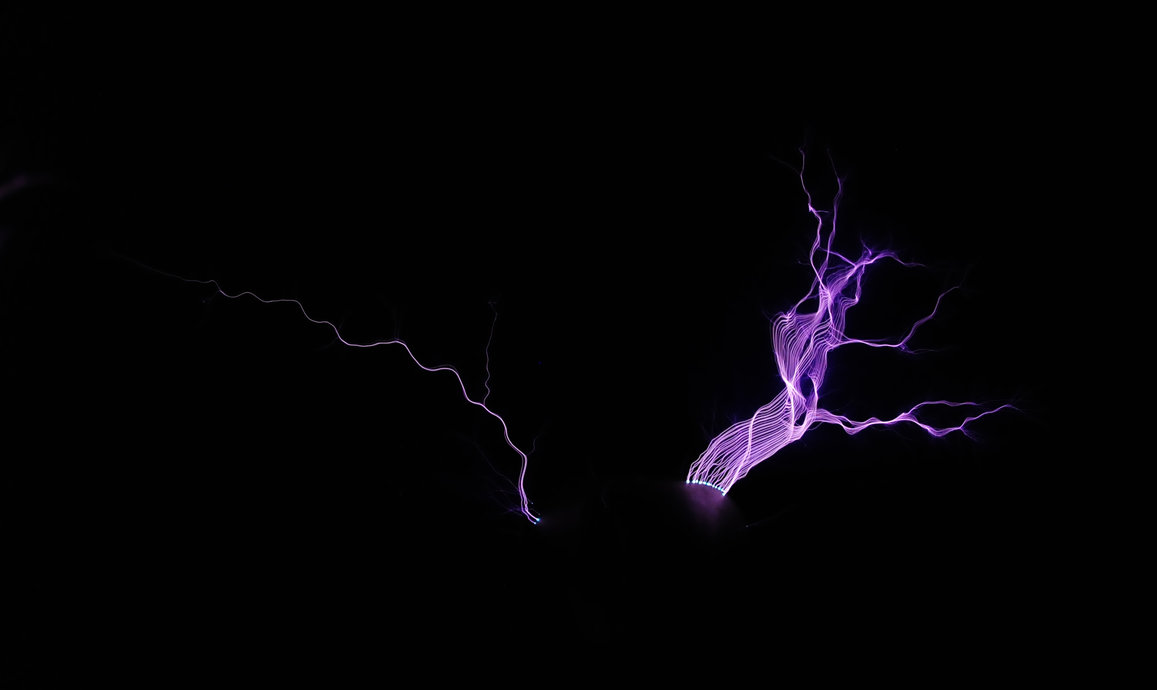 Tesla coil streamers stock by JSF1