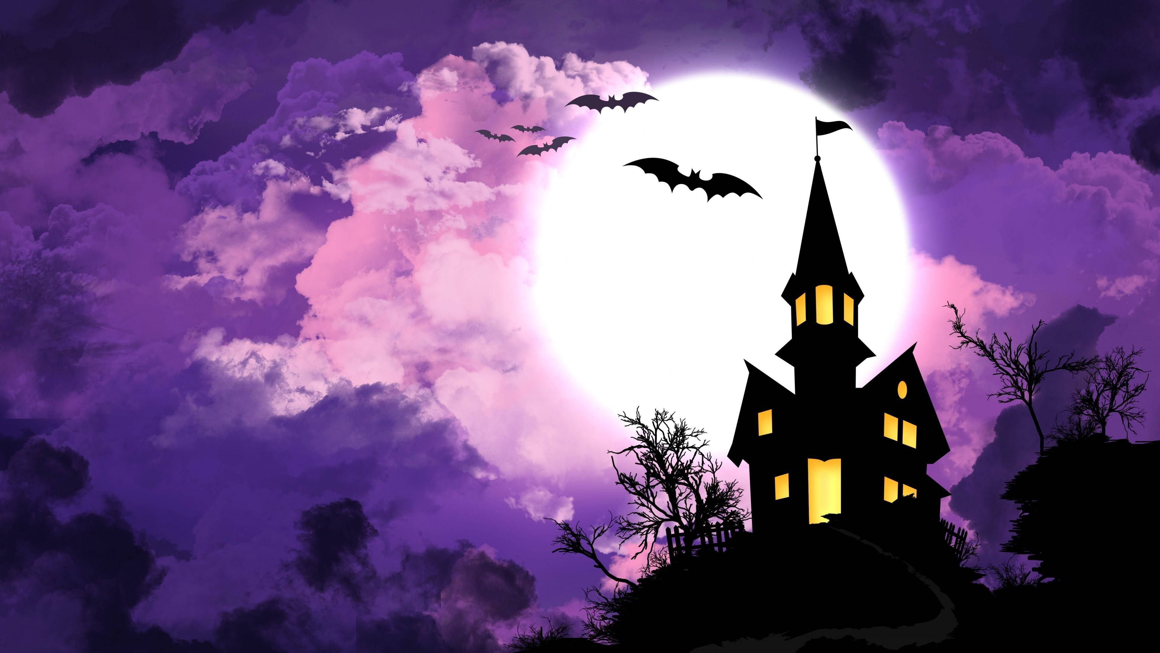 Haunted House Halloween Wallpaper
