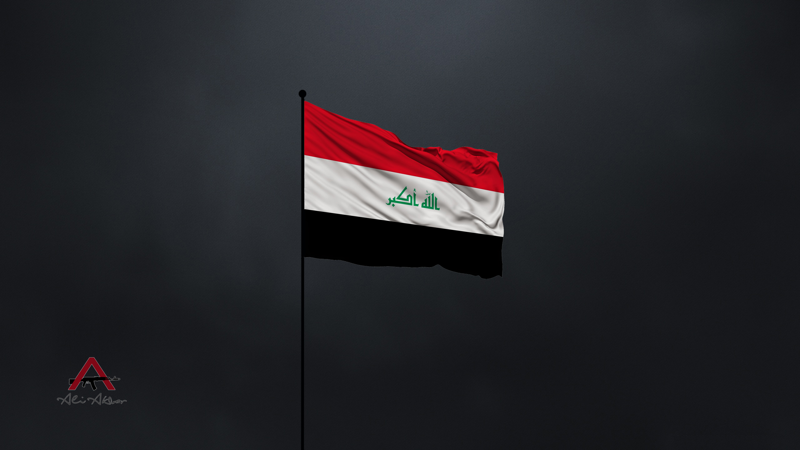 Dark Iraq Flag Background By Aventador313