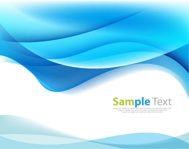 Blue Modern Futuristic Background With Abstract Waves Vector Free