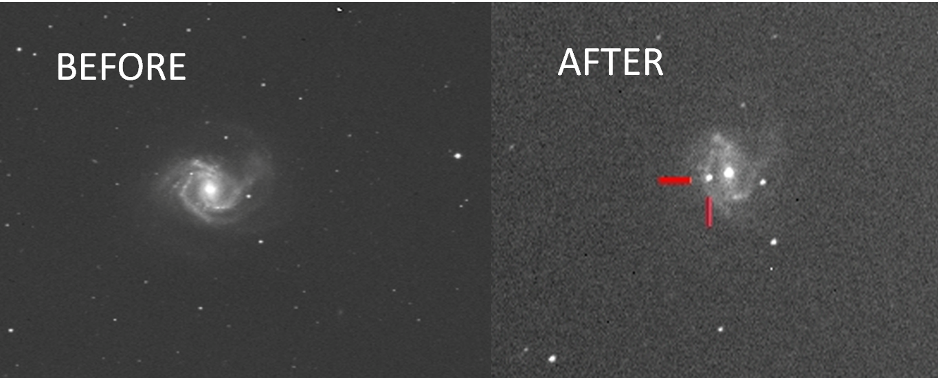 Astronomer Spots Supernova In Nearby Galaxy Dark Matter Space