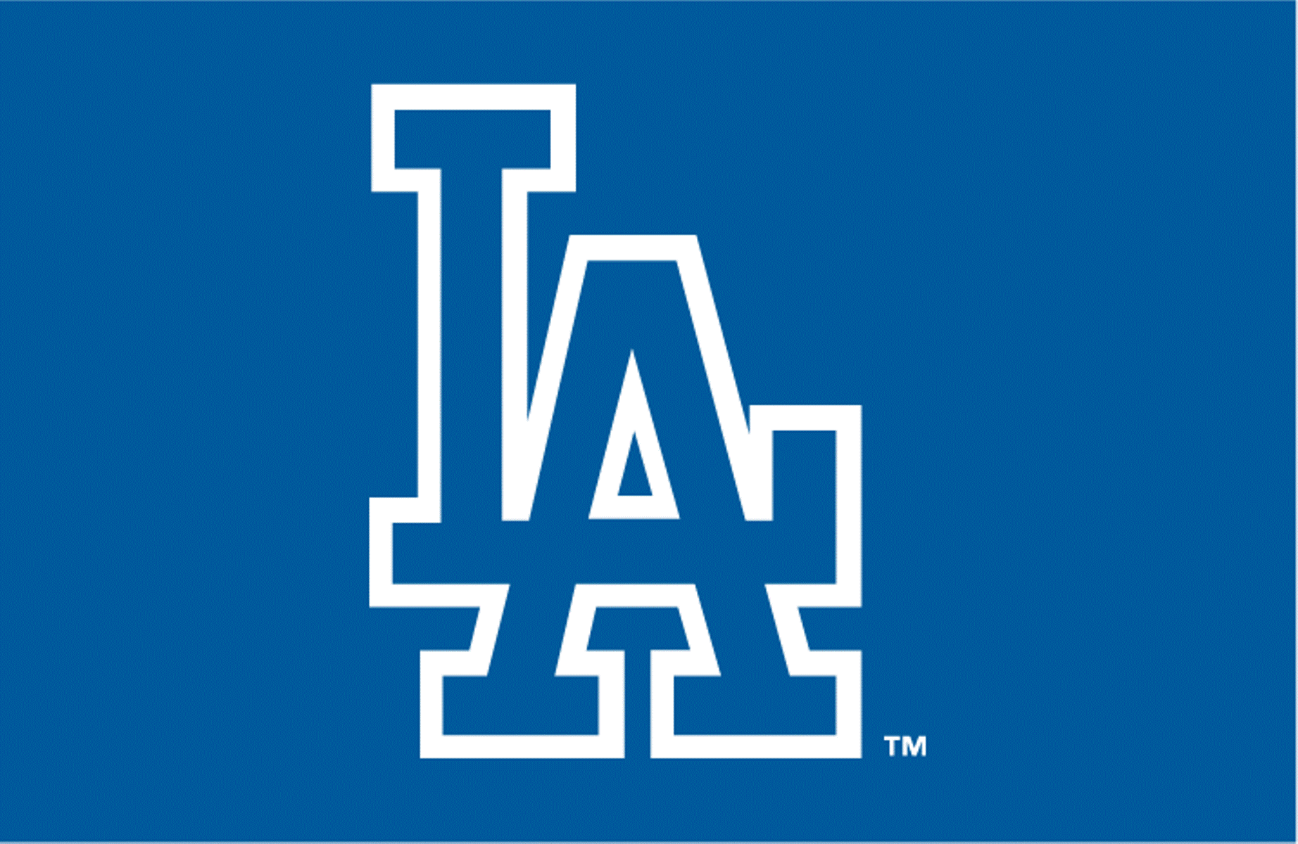 Los Angeles Dodgers Letters LA With Blue Background HD Dodgers Wallpapers   HD Wallpapers  ID 52616