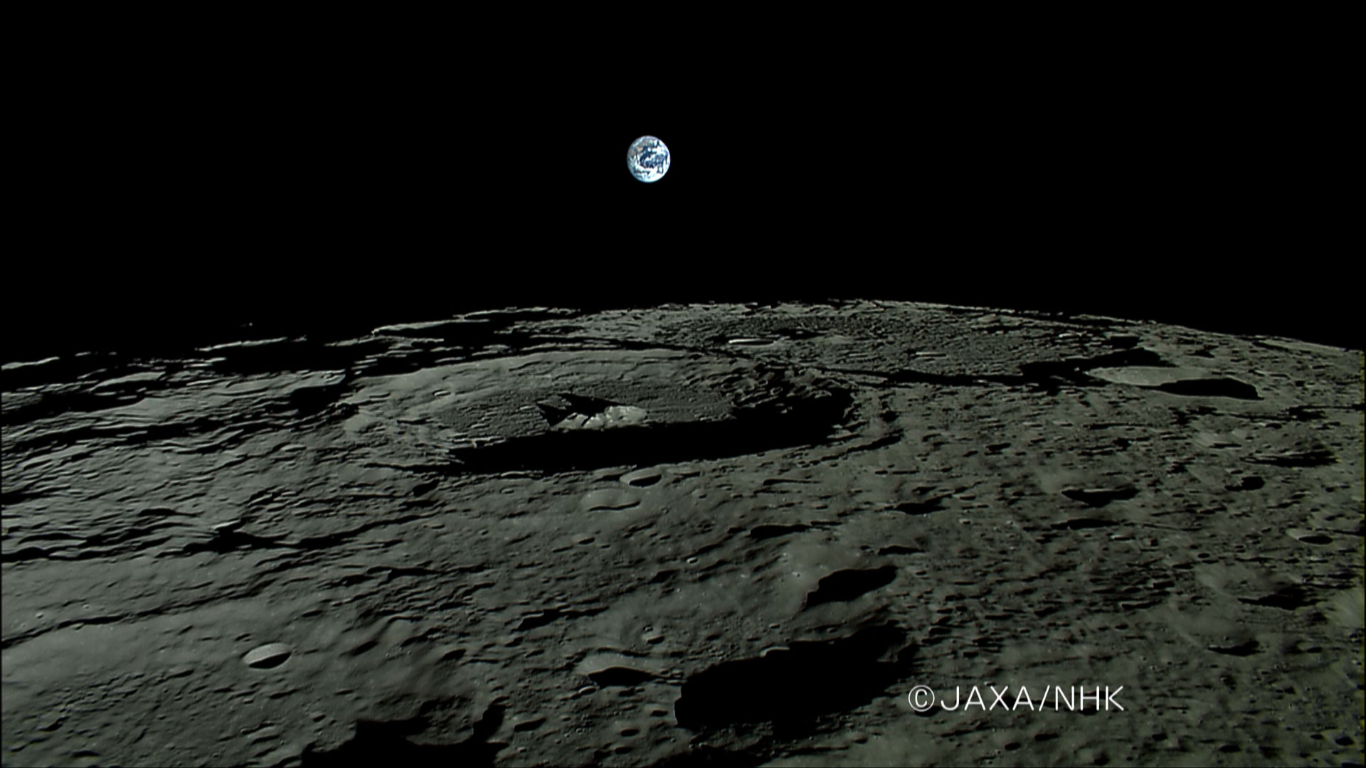 Image Rabbit Moon Japans Kaguya Image Earthrise