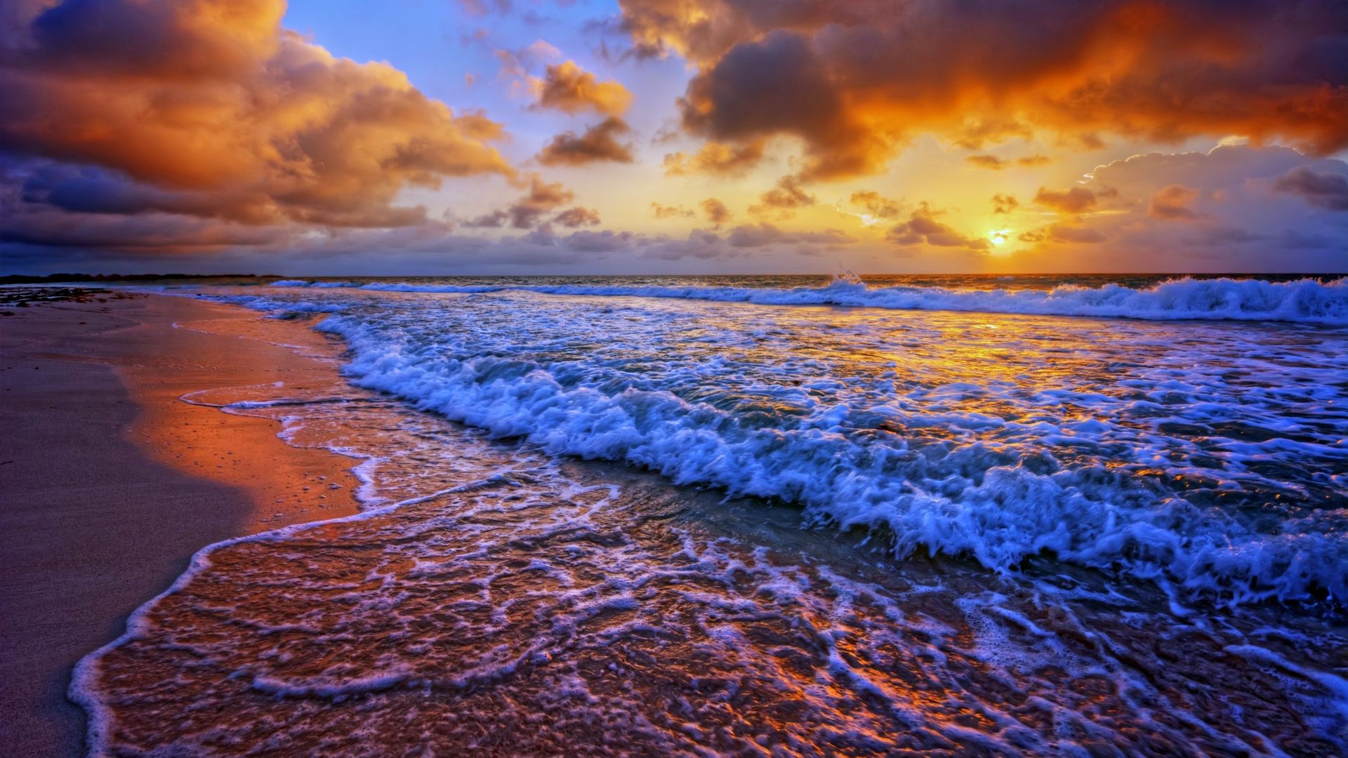 Beach Sunset Wallpaper 1080p Flip