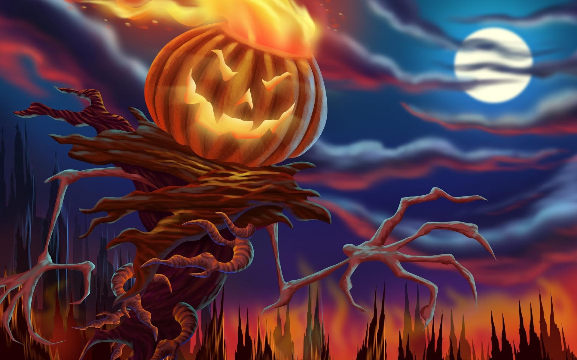 Halloween Scarecrow Wallpaper And Image Pictures