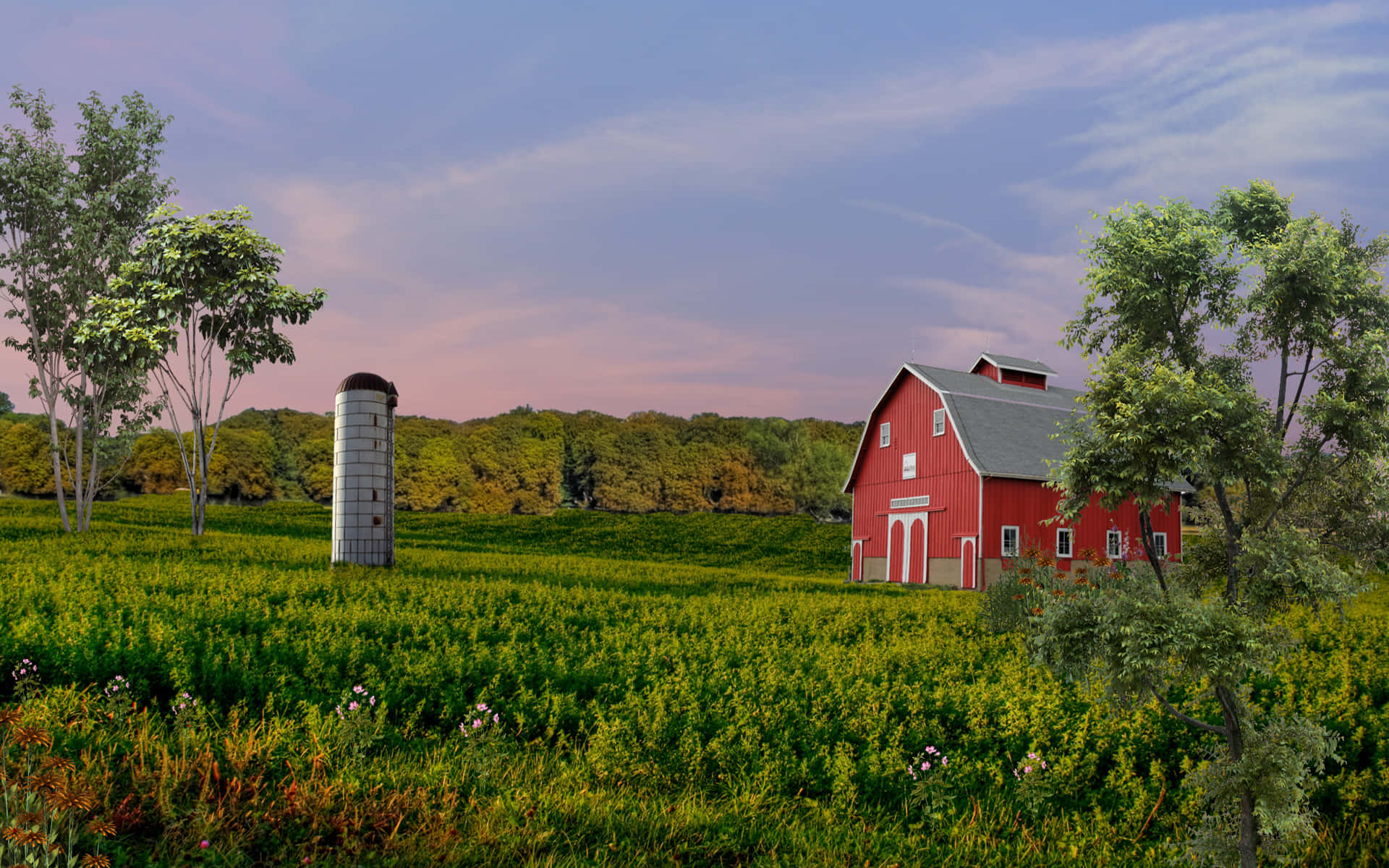 Farmhouse Desktop Wallpaper