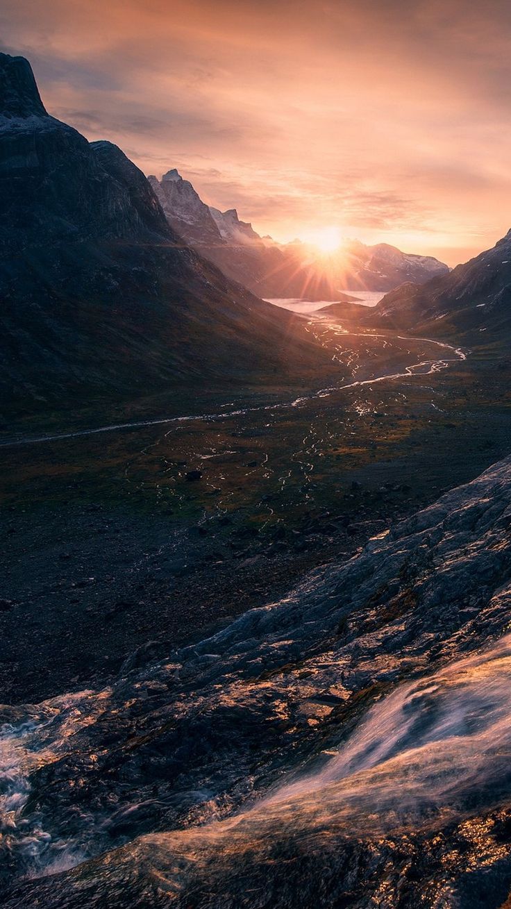 Gr Nland Berge Wasserfall Fl Sse iPhone Wallpaper Tyreece Norman