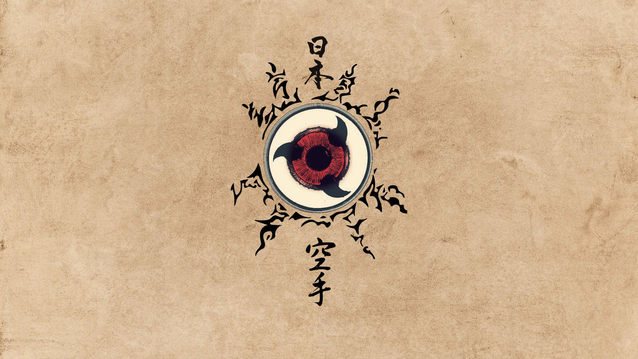 Minimalist Sharingan Wallpaper By santids1408