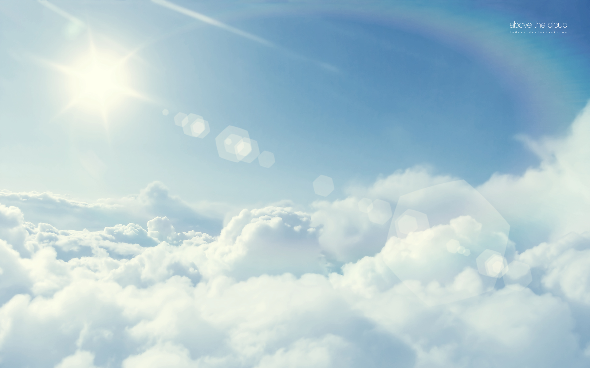Above the clouds wallpaper Wallpaper Wide HD 1920x1200