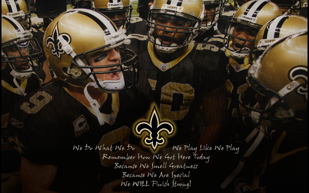 Wallpaper Nfl Saints Huddle Greatness By Yurintroubl Customize