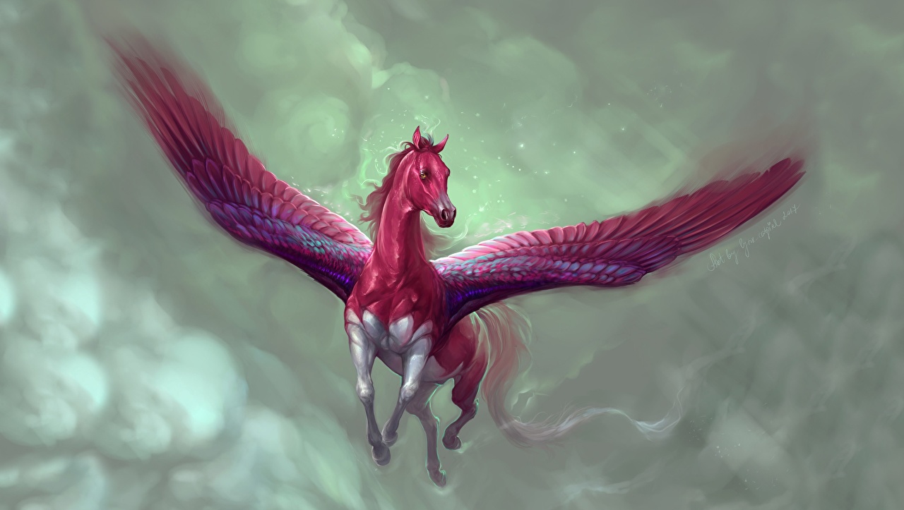 Wallpaper Pegasus By Marianna Gadzhy Fantasy