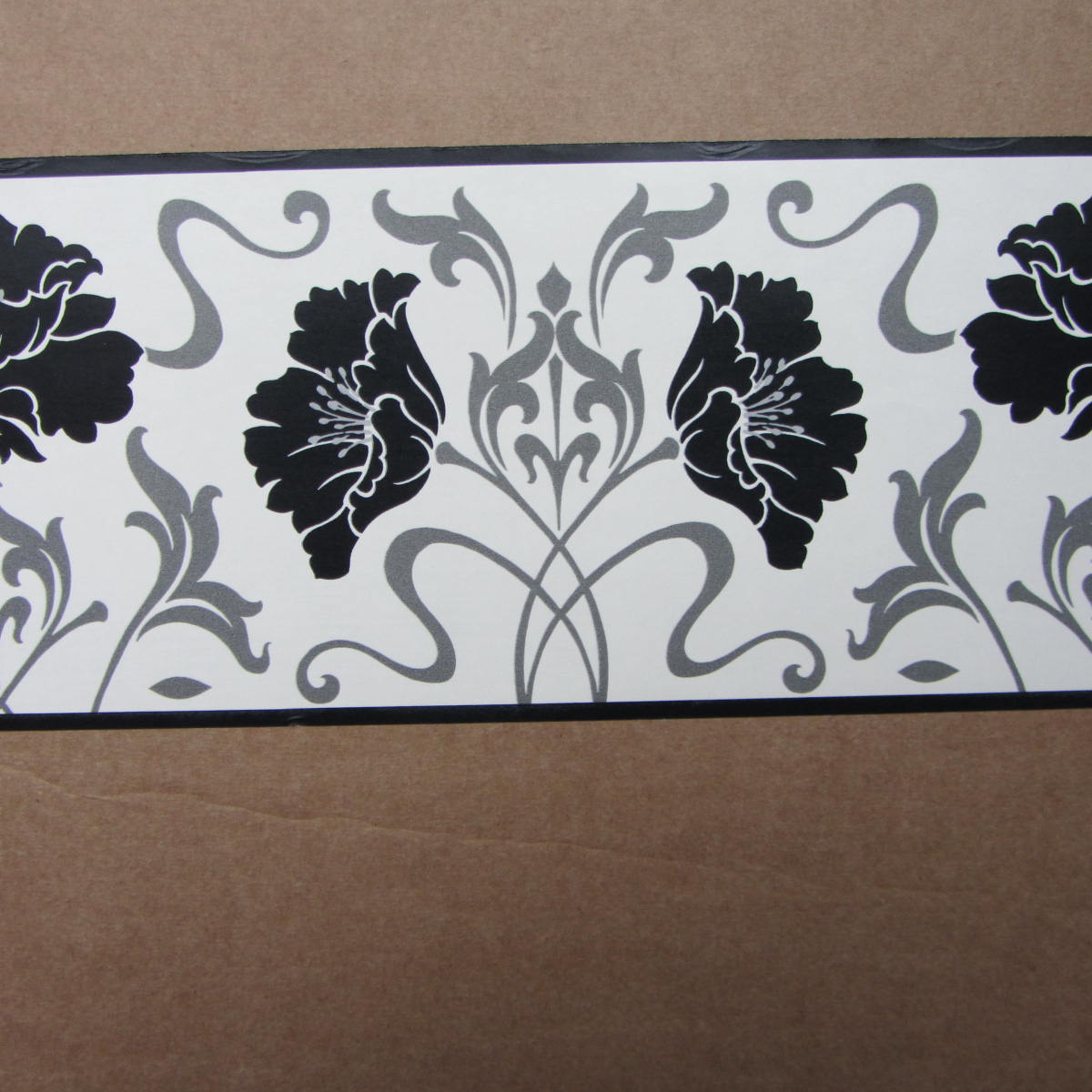 Free download wwwebaycoukitmMODERN FLORAL DAMASK BLACK WHITE WALLPAPER