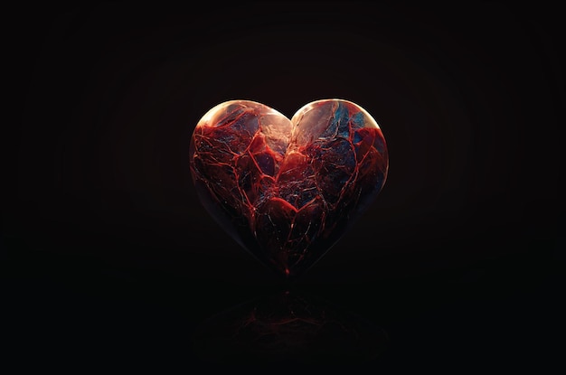 Dark Hearts Background Wallpaper