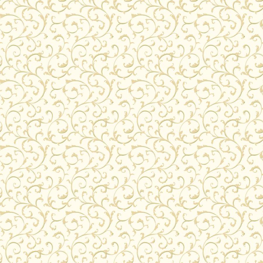 Inspired By Color Green And Cream Peelable Prepasted Classic Wallpaper