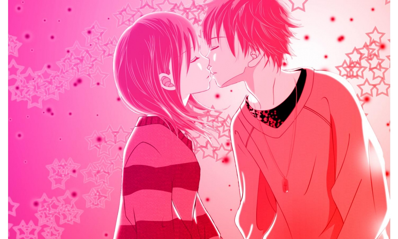 Anime Kissing Drawing Wallpapers - Wallpaper Cave