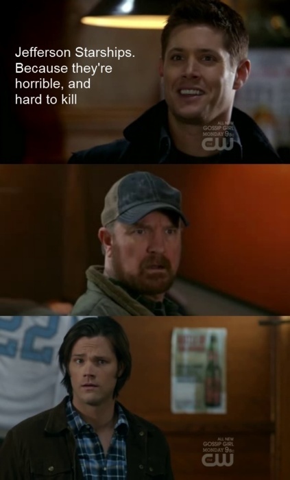 Dean Names Them Jefferson Starships Xd The Music Of Supernatural Fan