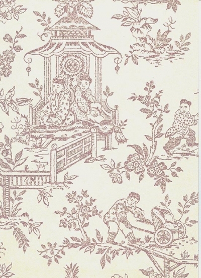 Sanderson Wallpaper Chatelet Lavender Ivory Dmawch102