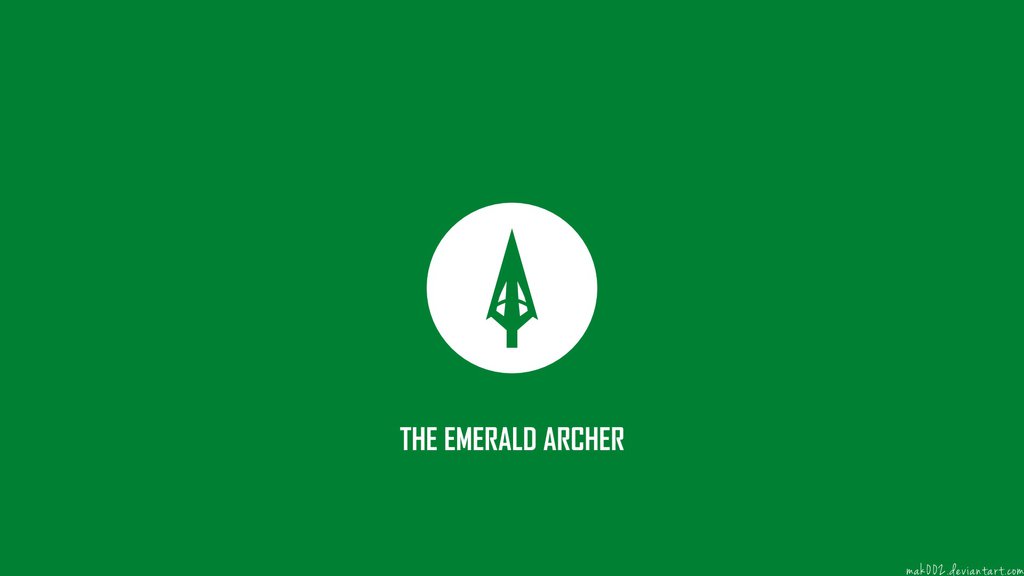 Green Arrow Logo Wallpaper Greenarrow Minimalistic