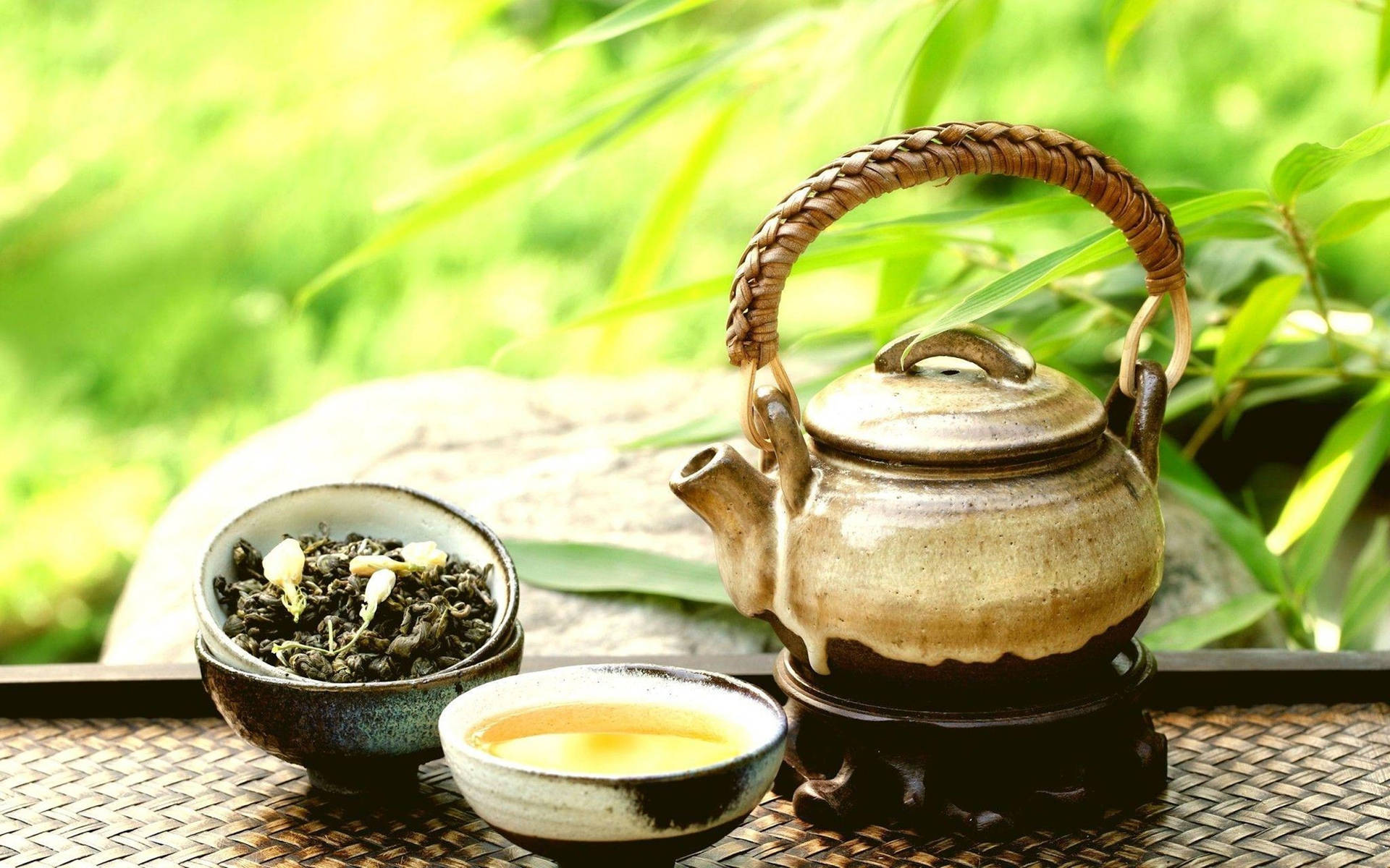 Tea Garden Wallpaper
