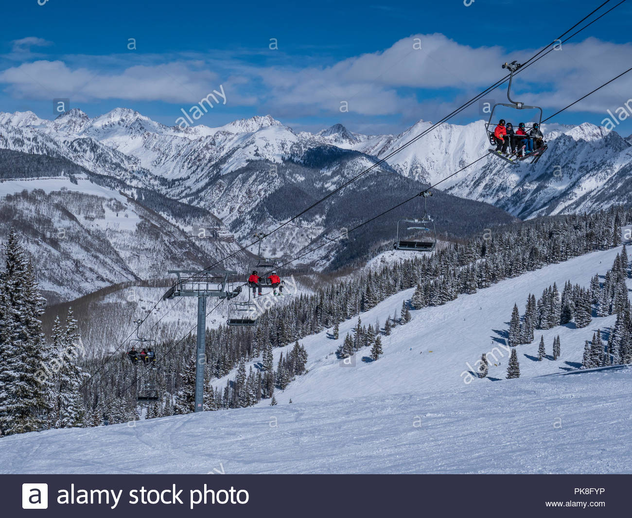Wildwood Epress Lift With The Gore Range In Background